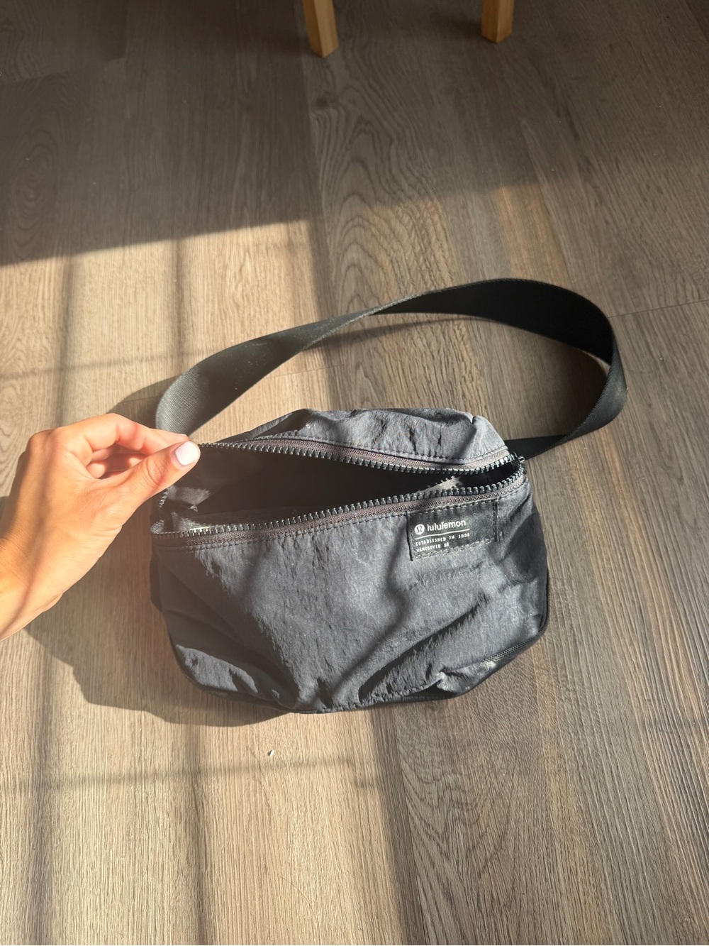 lululemon athletica Black Waist Pack - Minimalist Sling Bag